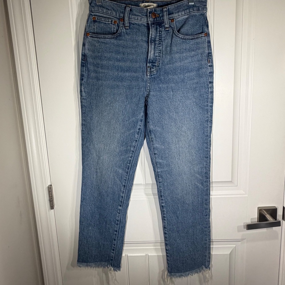 Madewell‎ The Perfect Vintage Jean Womens Blue Hoyne Wash Tapered Jeans Size 28